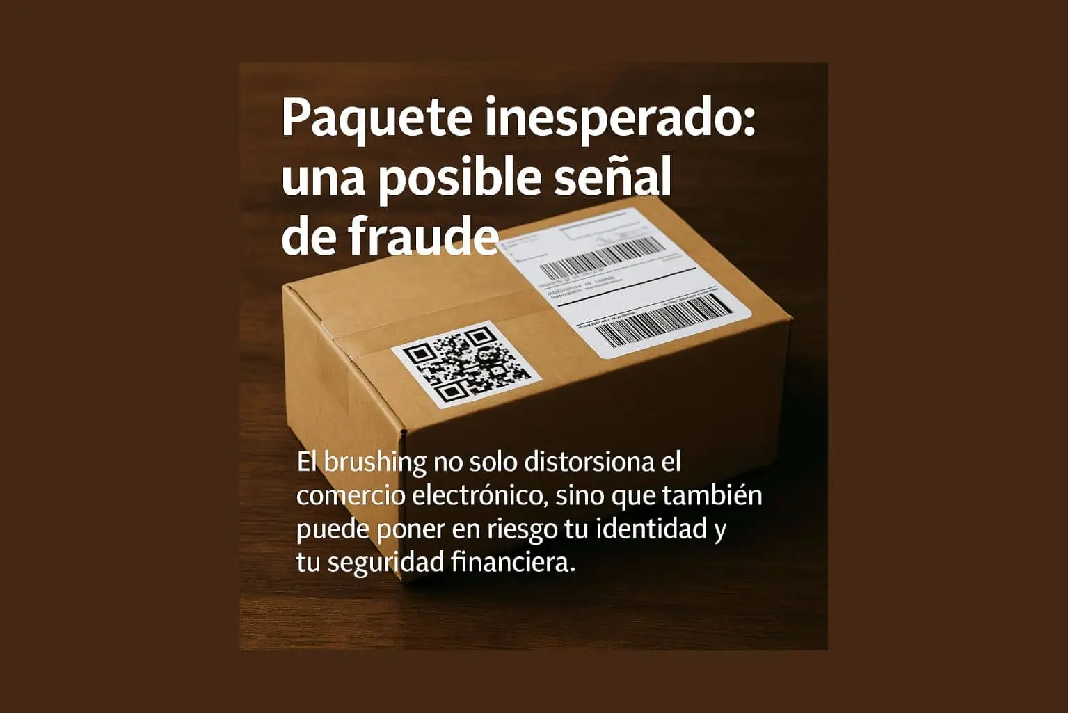 Fraude del paquete inesperado, una estafa donde se envían paquetes falsos para engañar al receptor