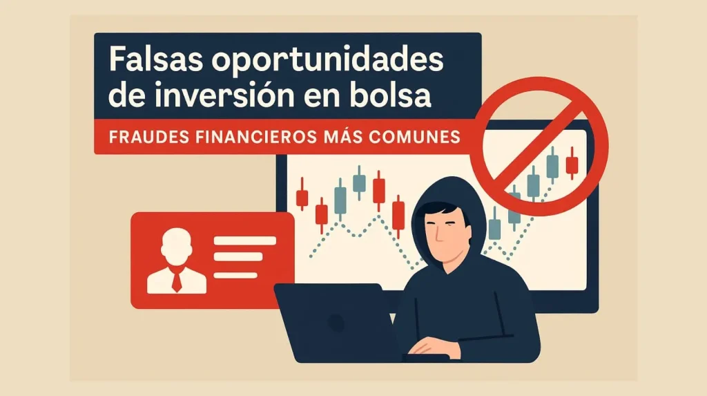 falsas oportunidades de inversión en bolsa con brókers falsos