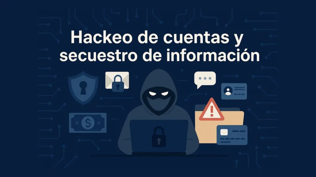Hackeo de cuentas y secuestro de información digital