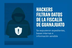 Hacker ilustrado sobre ciberataque y filtración de datos en la Fiscalía de Guanajuato