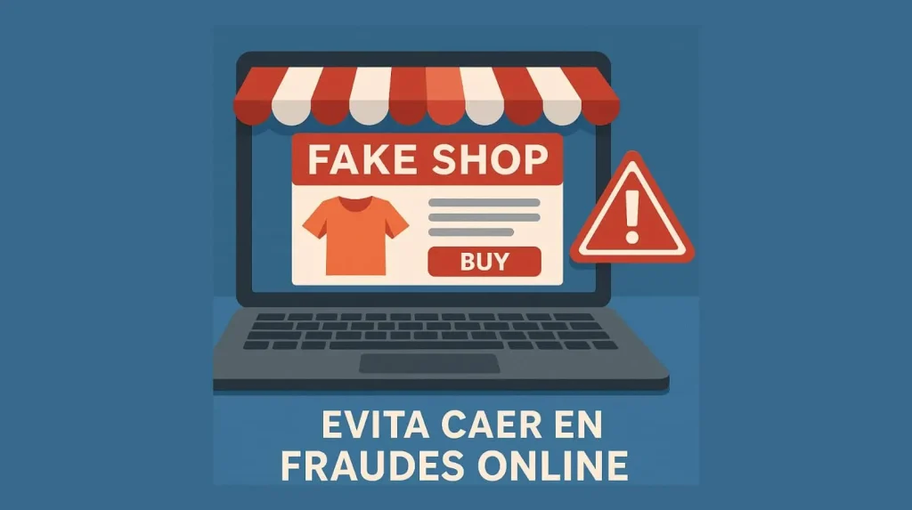 tienda online falsa que no envía productos — ejemplo de fraude en compras online