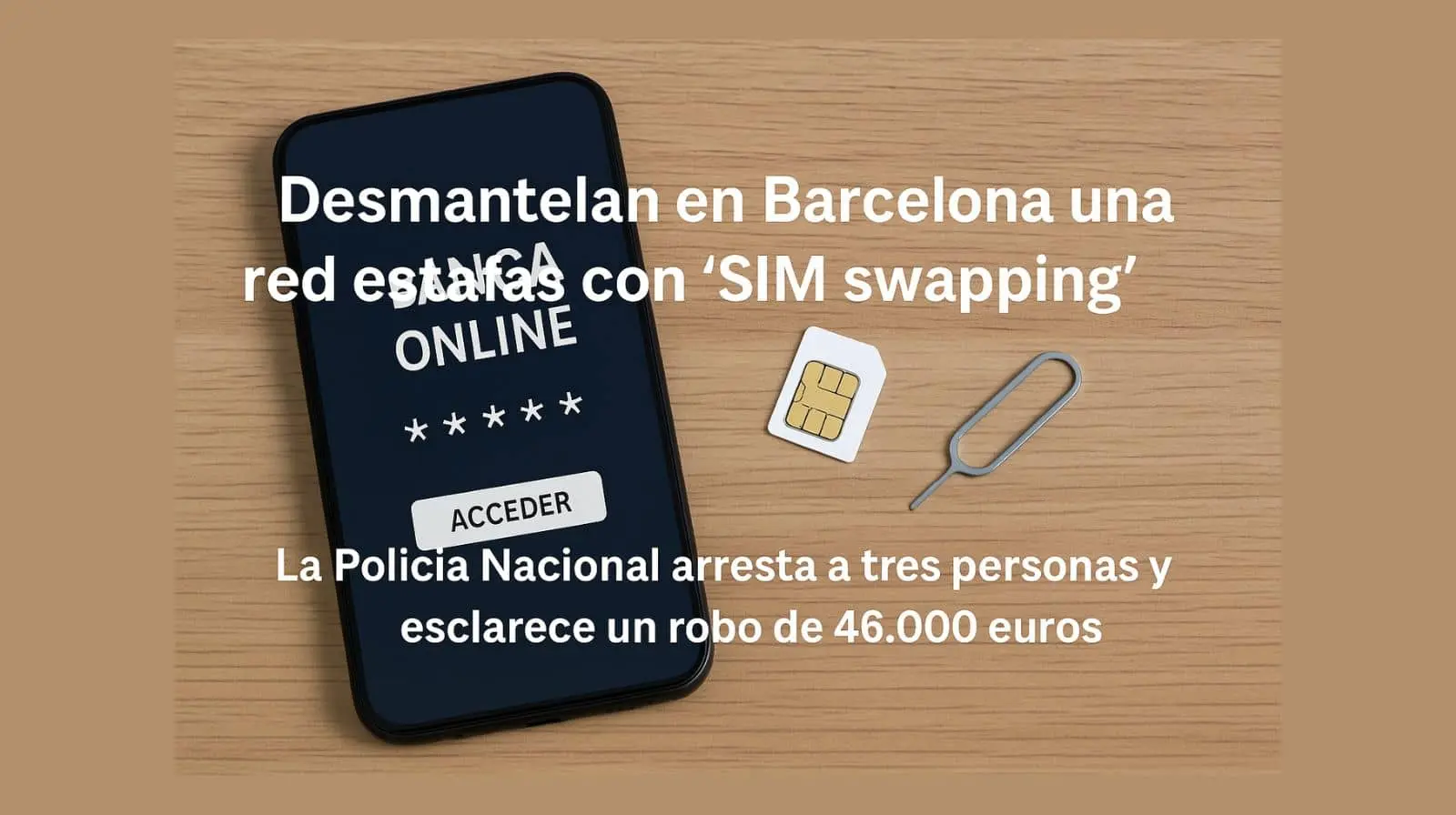 La Policía Nacional desarticula una estafa de SIM swapping en Barcelona