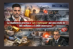 Presunta estafa de “Luis Cryptospain”: Audiencia Nacional, 185 millones y más de 3.000 inversores afectados.