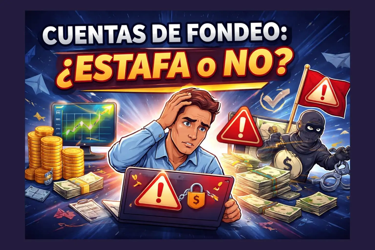 Cuentas de fondeo y prop firms: señales de alerta ante posibles fraudes y problemas de retiradas