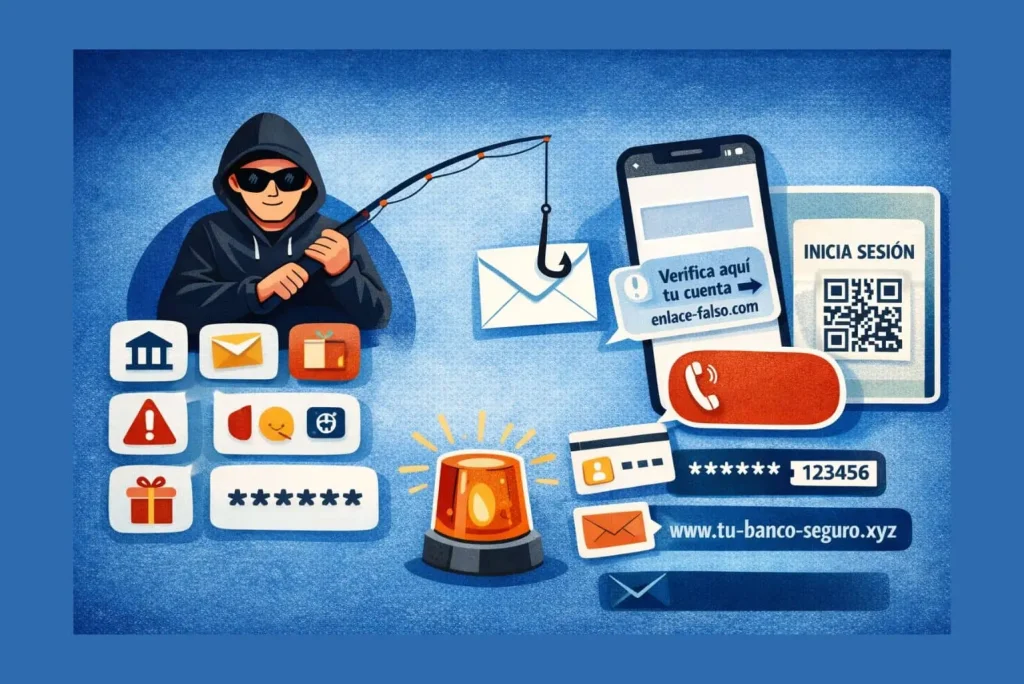 Cómo reconocer estafas de phishing y evitar enlaces falsos